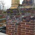 Chimney stack in poor state of repair.