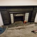Victorian cast iron fireplace surround